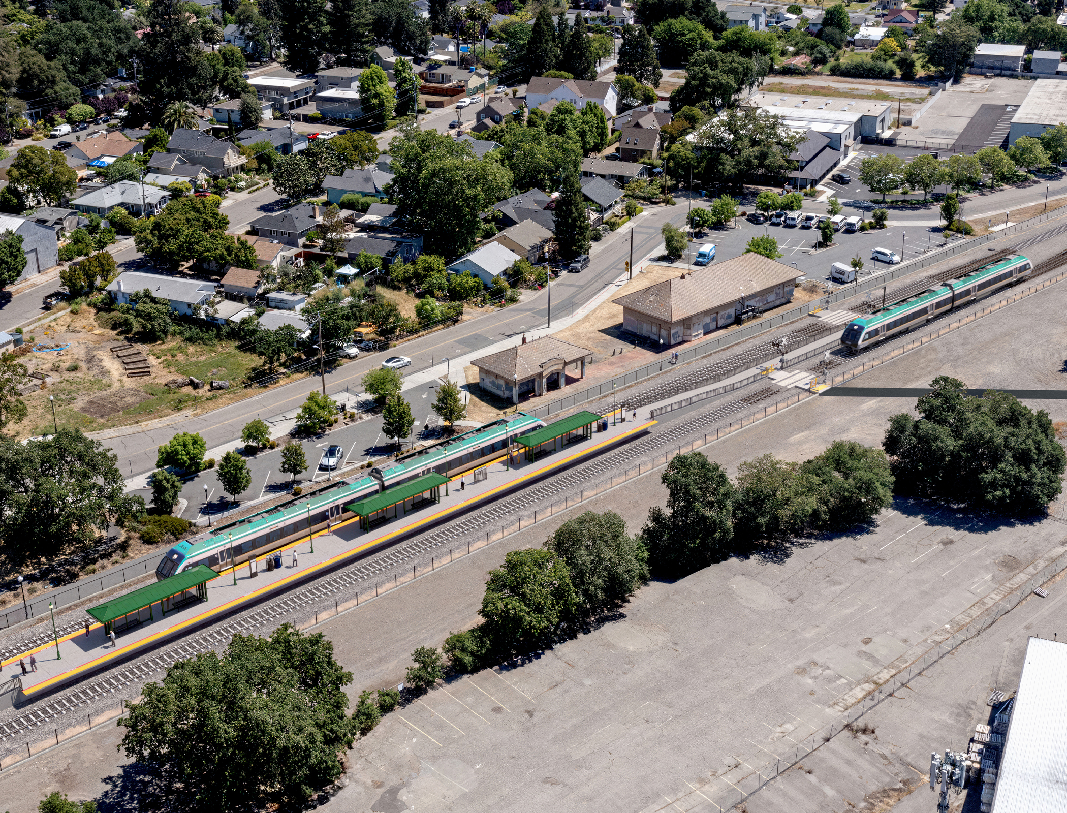 Survey: What's the best location for Healdsburg Train Station?