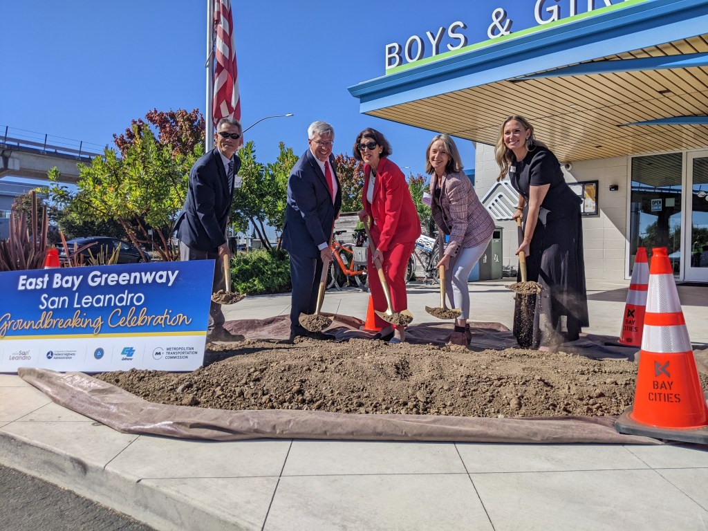 San Leandro Breaks Ground on New ‘Greenway’ Segment