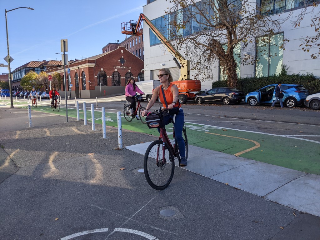 Beach Street Plastic Demarcated Bikeway Stub Opens